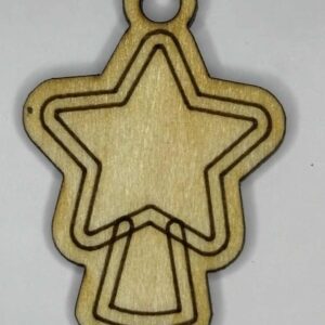 Wooden Star Charm