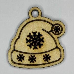 Wooden Winter Hat Charm
