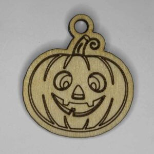Wooden Jack-O’-Lantern Charm