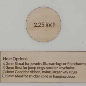 2.25 Inch Blank Circle