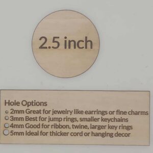 2.5 Inch Blank Circle