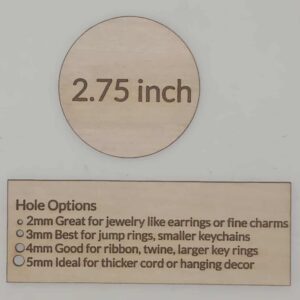 2.75 Inch Blank Circle