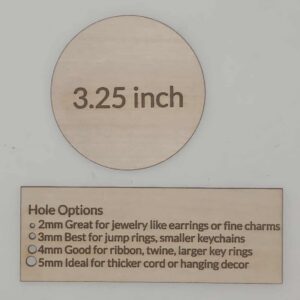 3.25 Inch Blank Circle