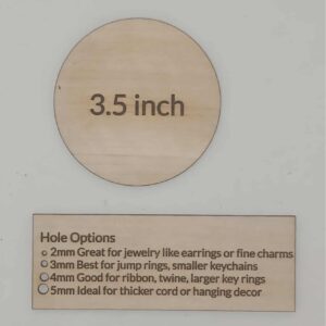 3.5 Inch Blank Circle