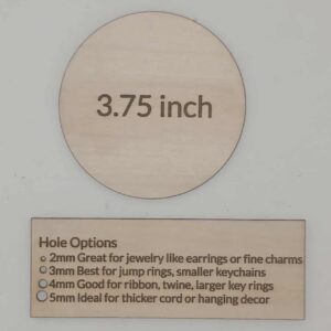 3.75 Inch Blank Circle