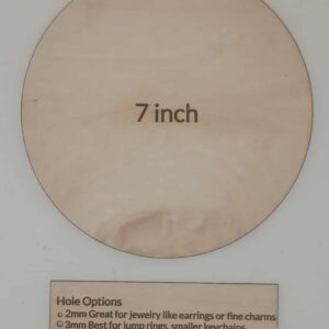 7" Circle Wood Blank