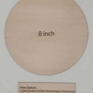 8" Circle Wood Blank