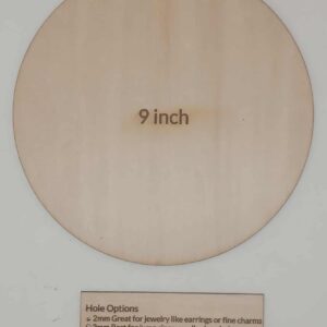 9" Circle Wood Blank
