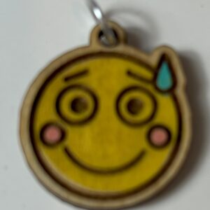Embarrassed Emoji Charm
