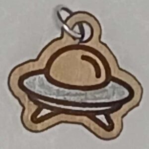 Alien Spaceship Charm