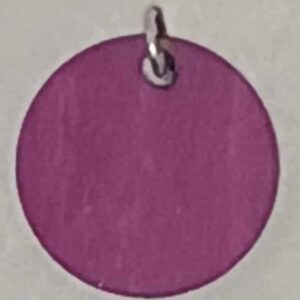 Purple Circle Charm