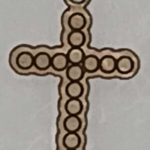 Rhinestone Cross Charm