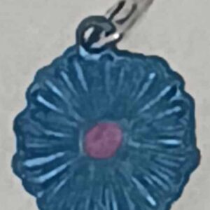 Blue Daisy Charm