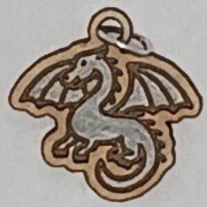 Silver Dragon Charm