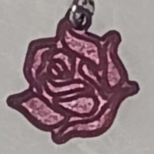 Pink Rose Charm