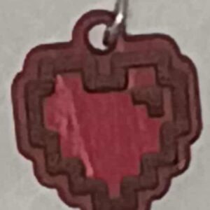 Pixel Heart Charm