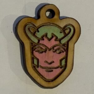 Horned Mask Charm